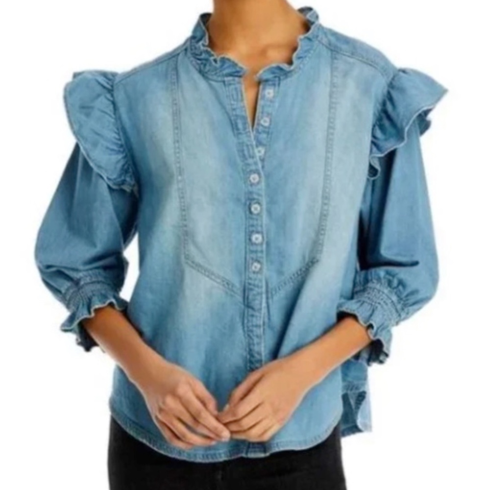 Free People We the Free Louise Blouse Size Small